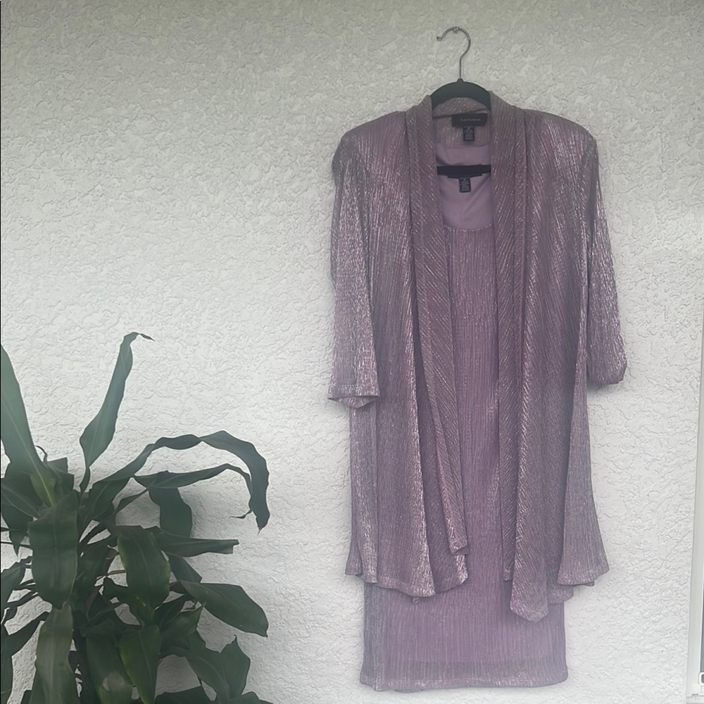 Elegant Lavender Women's Dress Set